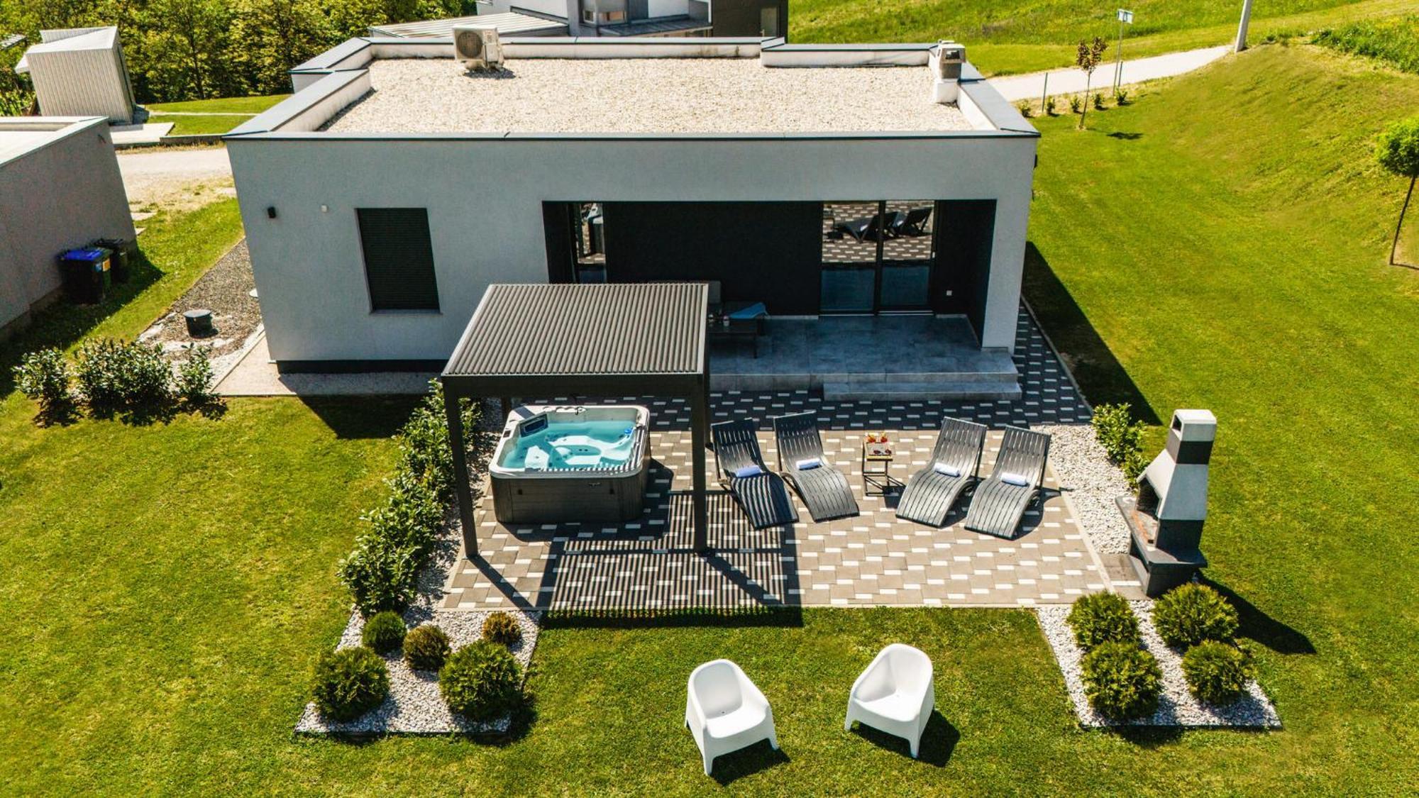 K Relax Place, Varazdinske Toplice, Modern Home With Sauna, Jacuzzi, Wifi Exteriér fotografie