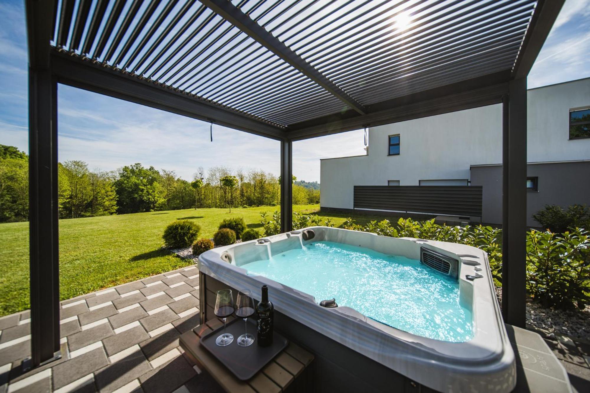 K Relax Place, Varazdinske Toplice, Modern Home With Sauna, Jacuzzi, Wifi Exteriér fotografie